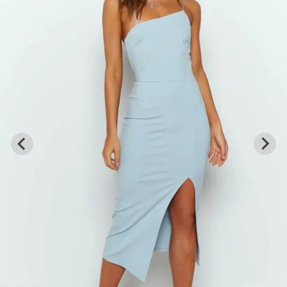 cecilia bodycon midi dress blue Cecilia Bodycon Midi Dress Blue| Beginning Boutique US 2